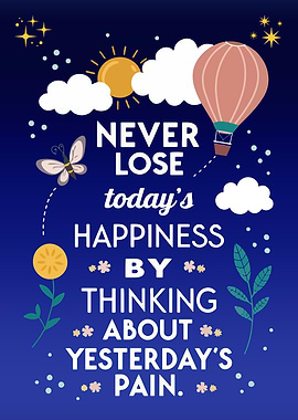 Happiness Quote Poster