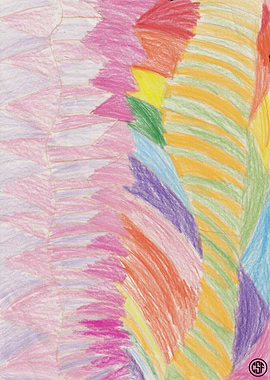 Abstract Rainbow Art