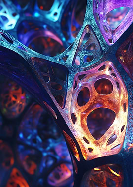 Abstract Metallic Structure