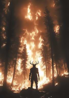 Wendigo Forest Fire Guardian