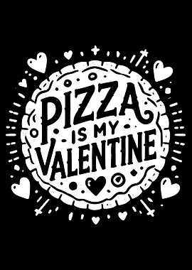Pizza Valentine's Day Design