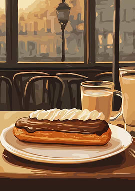 Eclair and Coffee