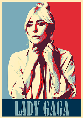Lady Gaga Pop Art Poster