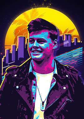 Mike Williams Retro 80s Portrait