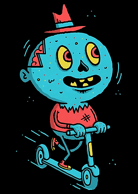 Zombie on Scooter