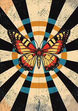 Vintage Butterfly Art