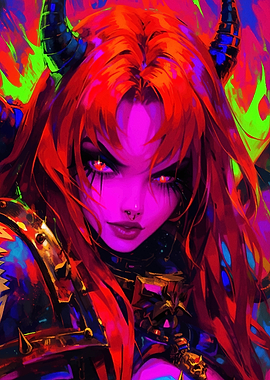 Demon Girl Portrait