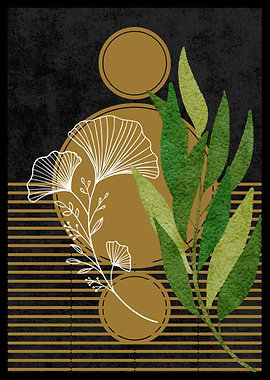 Botanical Abstract Art Print