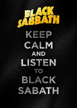 Black Sabbath Keep Calm Poster