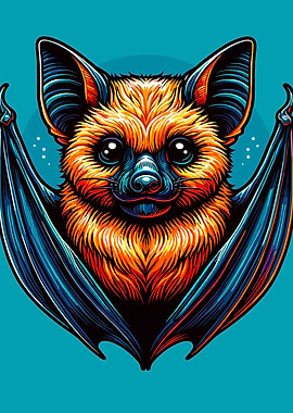 Colorful Bat Flying Fox