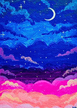 Night Sky Painting