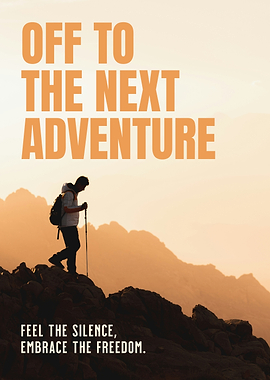 Adventure Hiking Poster