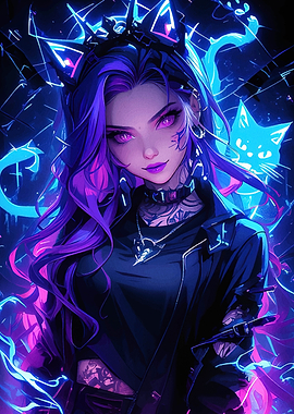 Cyberpunk Anime Girl