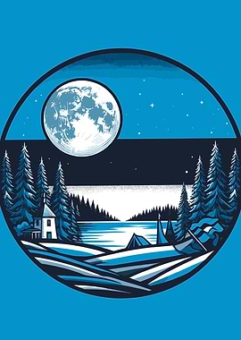 Estonia Under Full Moon