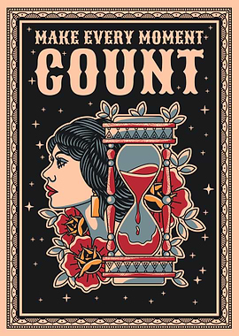 Hourglass & Woman Tattoo