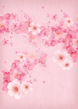 Pink Cherry Blossom Flowers Stream