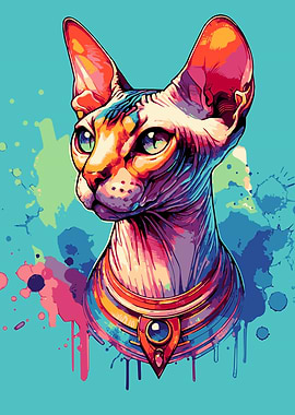 Sphynx Cat Artwork