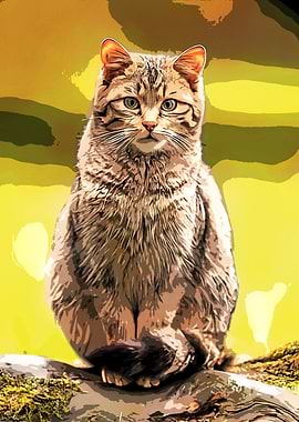 Wild Cat Portrait