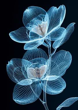 Orchid X-Ray Art