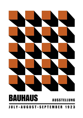Bauhaus Geometric Poster