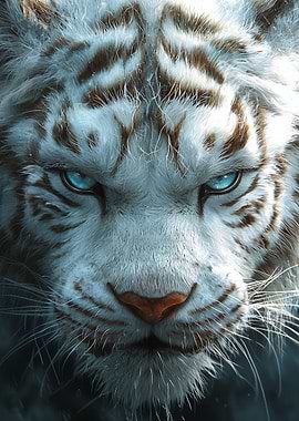 White Tiger Close-Up