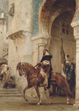 Horseman Leaving A Palace (1902) - Henry Rousseau