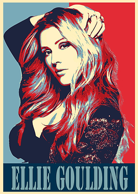 Ellie Goulding Pop Art Poster