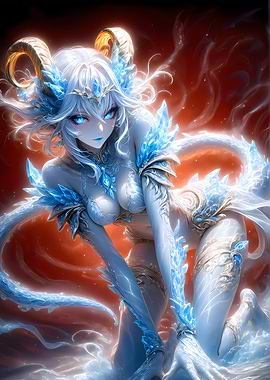 Ice Queen Anime Art
