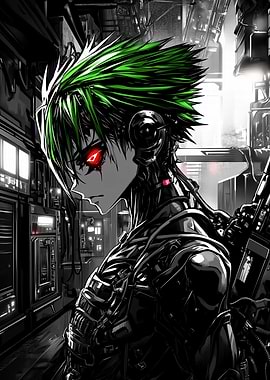 Cyberpunk Anime Character