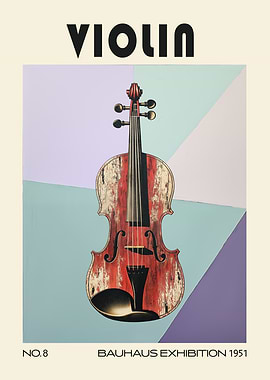 Violin Bauhaus Mid Century