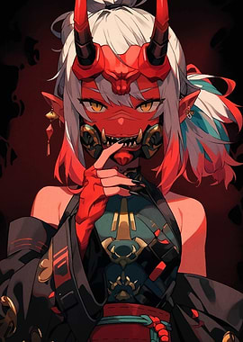 Demon Girl Anime Art