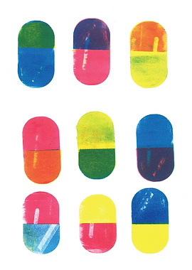 Colorful Pill Print