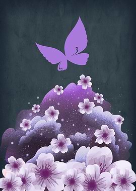 Purple Butterfly Cloud