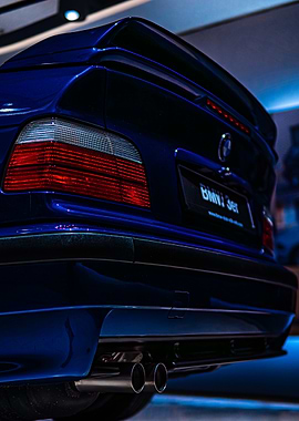 BMW E36 Rear View