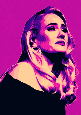 Adele Pop Art Portrait
