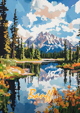 Banff National Park Painting