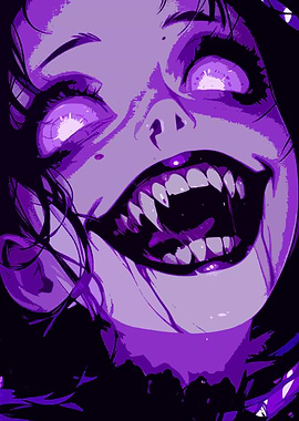 Purple Anime Vampire