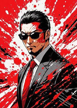 Yakuza Man in Suit