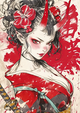 Red-Haired Demon Girl