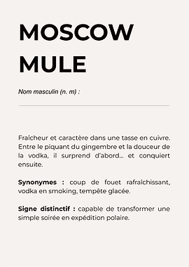 'MOSCOW MULE' – Un cocktail qui envoie du frais ❄️