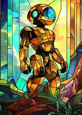 Stained Glass Robot