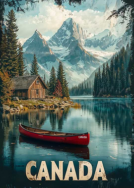 Canadian Mountain Lake