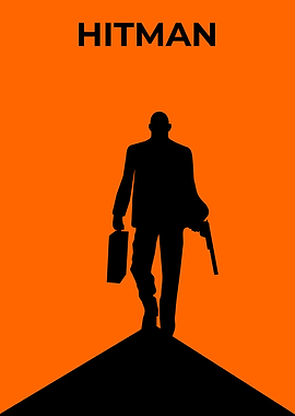 Hitman Silhouette Poster