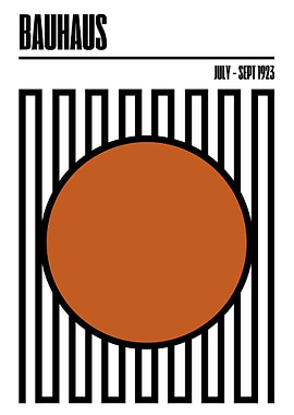 Bauhaus Geometric Poster