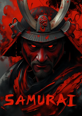 Samurai Warrior Portrait
