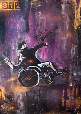 Not a Banksy Wheelchair Art