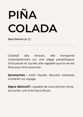 'PIÑA COLADA' – Un aller simple sous les tropiques 🍍🥥