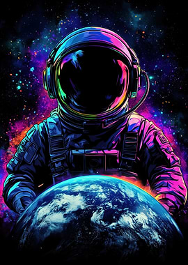 Astronaut Holding Earth