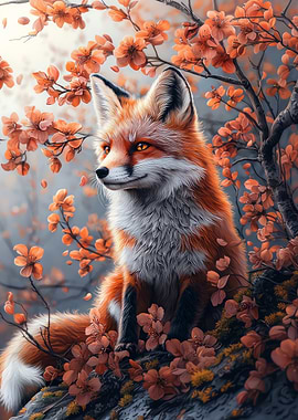 Fox in Blossom