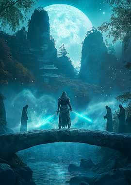 Warrior Under Moonlight